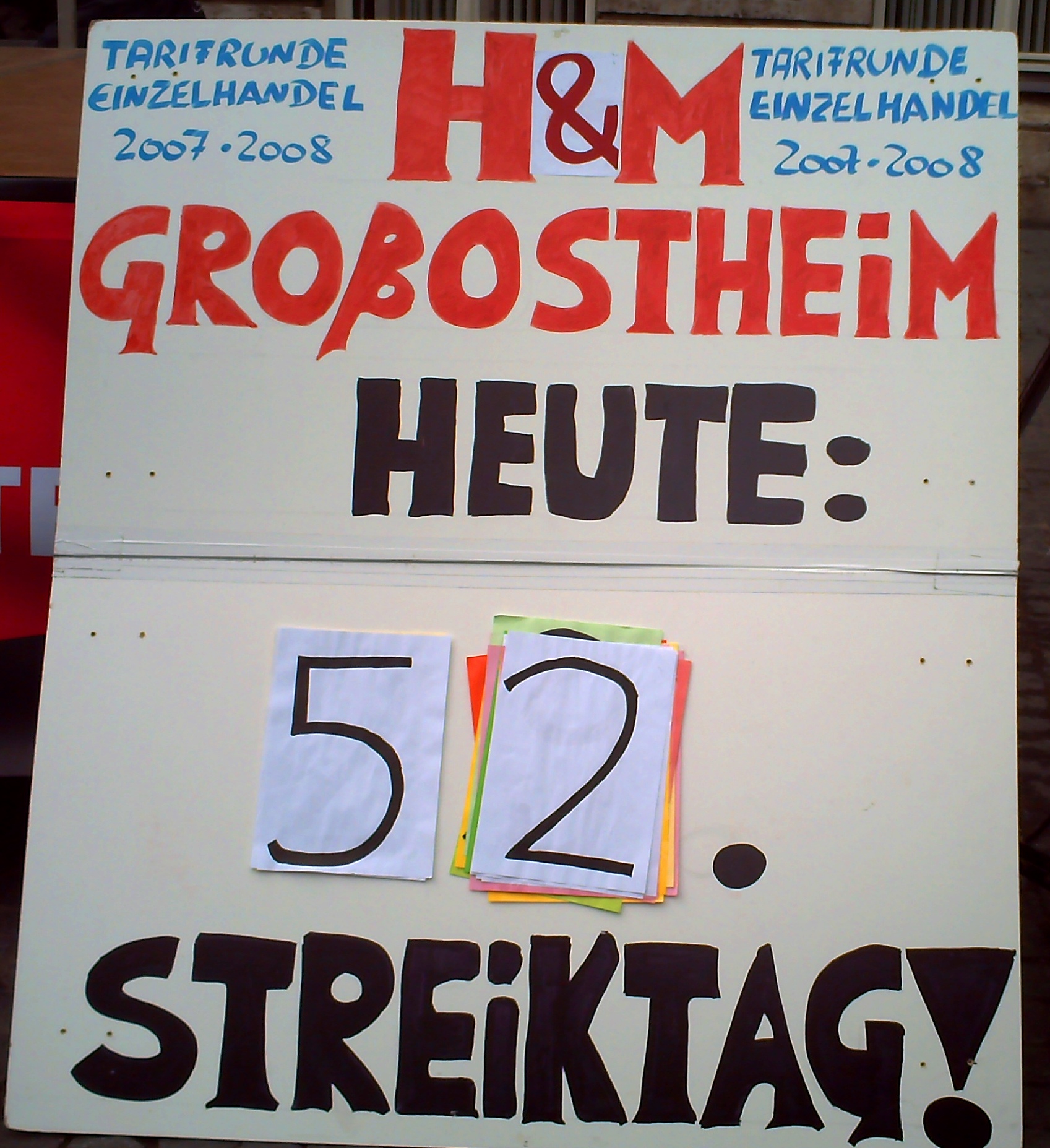 Streik-Plakat